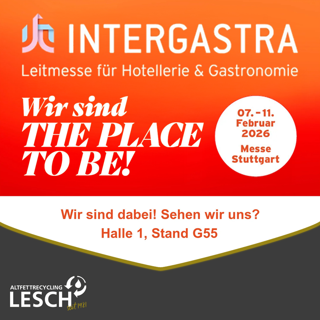 Besuchen Sie die Fa. Lesch auf der Intergastra